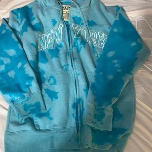 new york tie dye hoodie